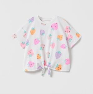Zara Strawberry Knot T-Shirt